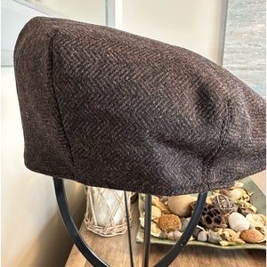 Men's Herringbone Wool Blend Gatsby Cabbie Cap